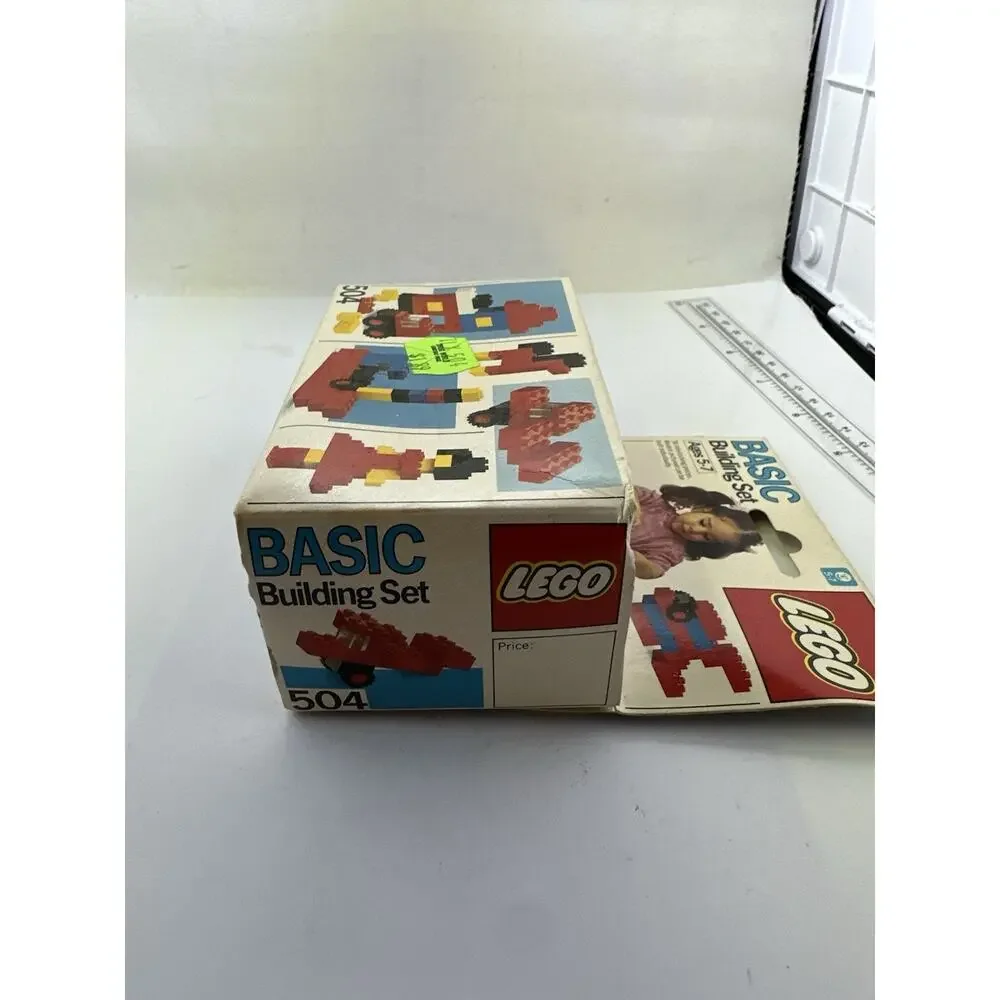 Vintage 1985 LEGO 504 Basic Building Set SEALED Rare Girl Box Art Variation